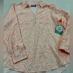 Magellan Outdoors Women's Aransas Pass Peach Melba Long Sleeve Shirt